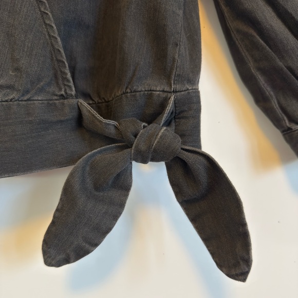 Madewell Tie Bottom Long Sleeved Top - Sz Small - Picture 8 of 12